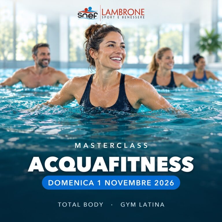 masterclass acquafitness domenica 1 novembre 2026 snef lambrone